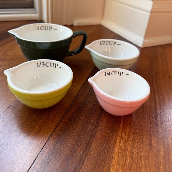 NEW Crofton Ceramic Measuring Cups 4 Piece Nesting Set - Picture 1 of 8